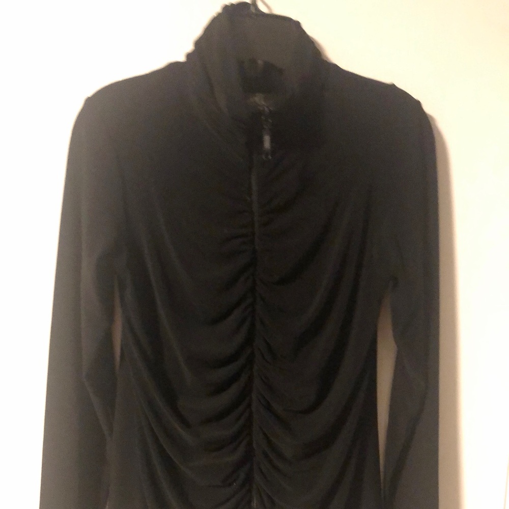Sympli beautiful black jacket with ruched detailing
